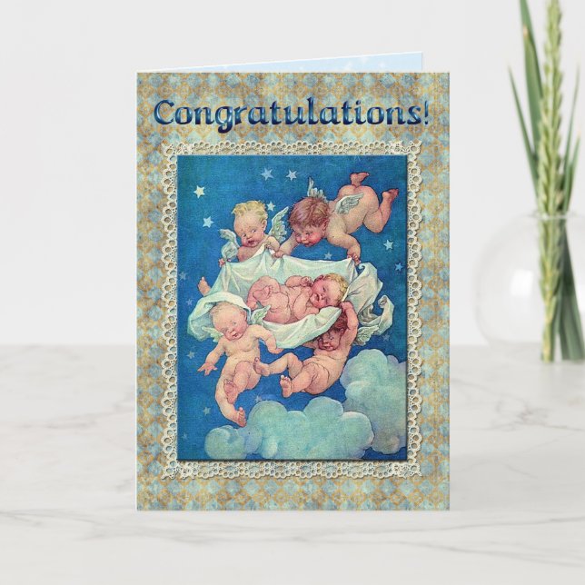 Felicitaciones tarjeta de bebé (Anverso)