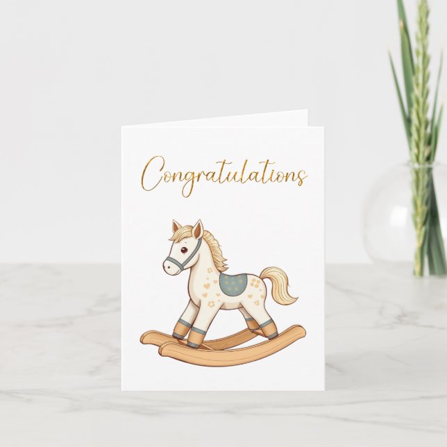 Felicitaciones tarjeta de bebé (Anverso)