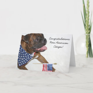Felicitaciones tarjeta de boxeador New American Ci