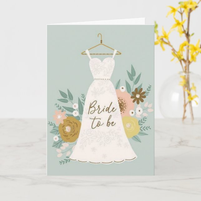 Felicitaciones Tarjeta de Despedida de Soltera (flor amarilla)