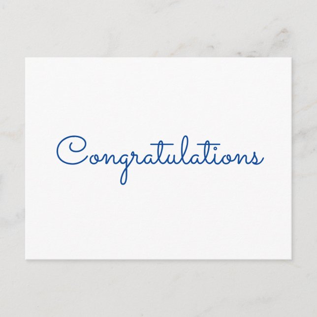 felicitaciones tarjeta de estilo de texto mínimo s (Anverso)