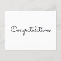 felicitaciones tarjeta de estilo de texto mínimo s