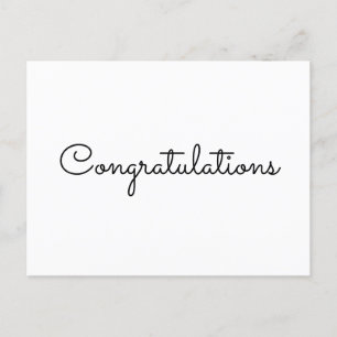 felicitaciones tarjeta de estilo de texto mínimo s