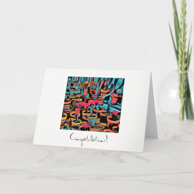 Felicitaciones Tarjeta de felicitación de Cactuses (Anverso)