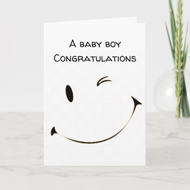 ***FELICITACIONES** TARJETA DE "NIÑO BEBÉ" (Anverso)