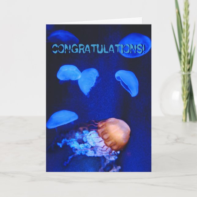 Felicitaciones, tarjeta Jellyfish (Anverso)