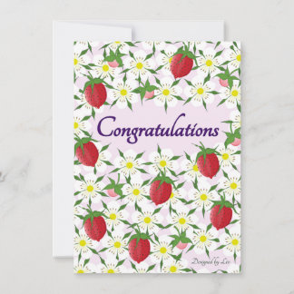 Felicitaciones Tarjetas de felicitación de fresa