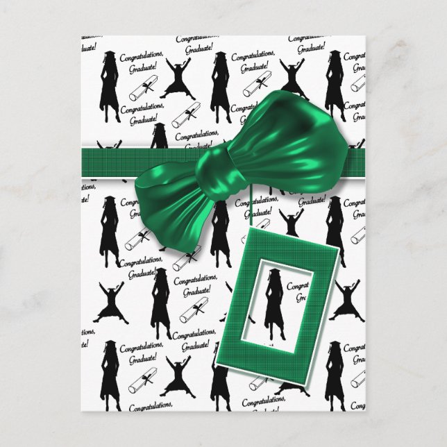 Felicitaciones, tarjetas de graduación para mujere (Anverso)