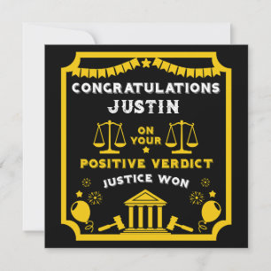 Felicitaciones veredicto del tribunal