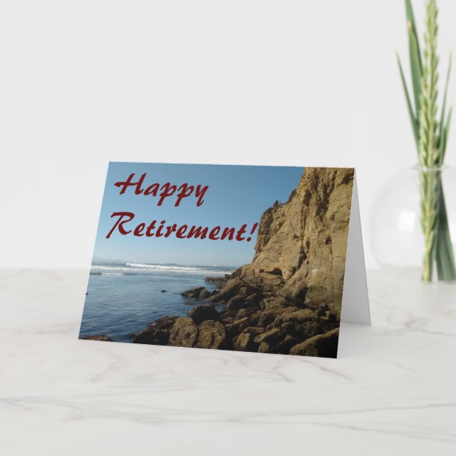 Felicitar a una tarjeta de retiro (Anverso)
