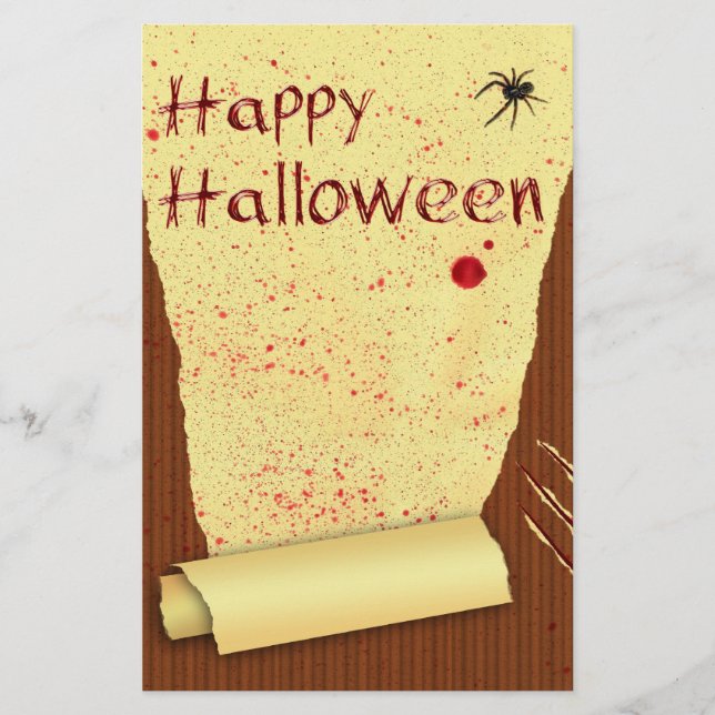Feliciz Halloween Papel pintado sangriento (Anverso)
