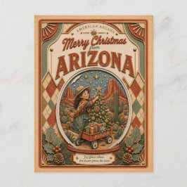 Feliciz Navidad desde Arizona Vintage Globo de Nie