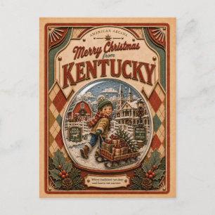 Feliciz Navidad desde Kentucky Globo de Nieve Anti