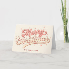 Feliciz Navidad en letra rosa escarcha