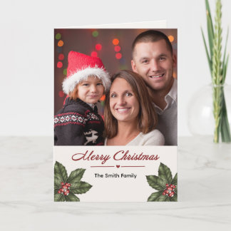 Feliciz Navidad Inserte su foto personalizada