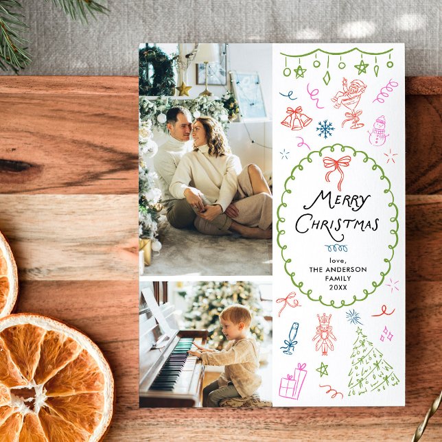 Feliciz Navidad Quirky Dibujado a Mano 2 Foto  (Subido por el creador)