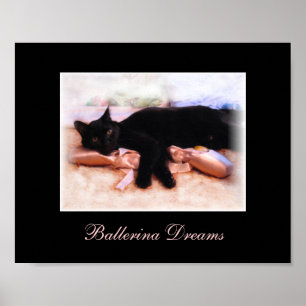 Feline Ballerina - Impresión de los sueños de Ball