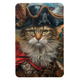 Feline Buccaneer - Imán fotográfico flexible