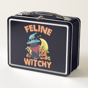 Feline Witchy Funny Spooky Halloween Cat Kitten