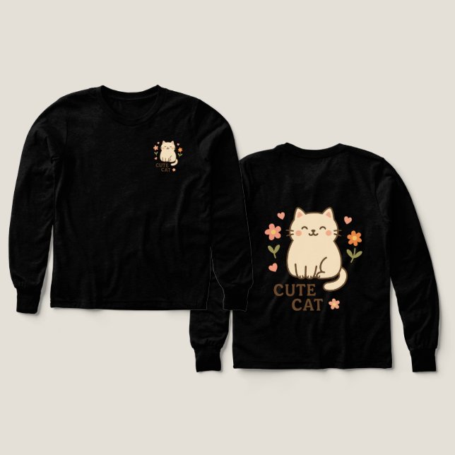 Felino en Flor (Diseño frontal y trasero)