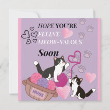 "FELINO MeOw-Valioso Plano Tarjeta de recuperación