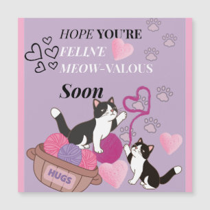 "FELINO MeOw-Valioso tarjeta magnética