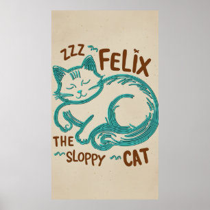 Felix el gato descuidado - Ilustracion de arte de 