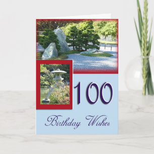 Feliz 100.ª tarjeta de felicitación por cumpleaños