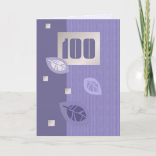 Feliz 100 aniversario de tarjetas de felicitación 