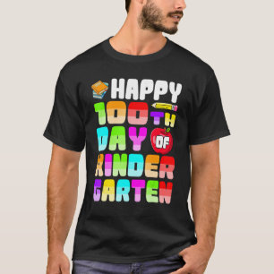 Feliz 100° Día de Camisetas de guardería, Kinder S