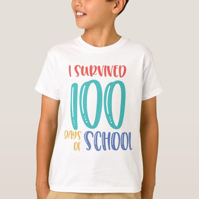 feliz 100° día de camisetas escolares (Anverso)