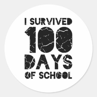 feliz 100 días de pegatinas escolares