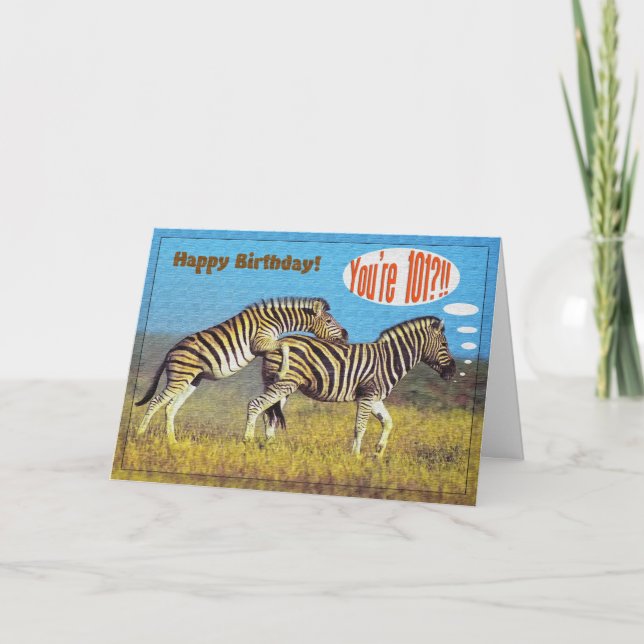 Feliz 101ª tarjeta de cumpleaños (Anverso)