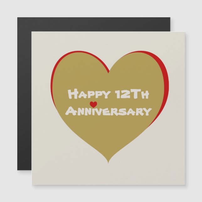 Feliz 12º Aniversario (Anverso/Reverso)