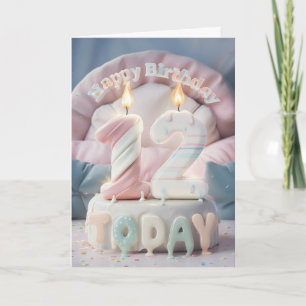 Feliz 12.ª tarjeta de cumpleaños