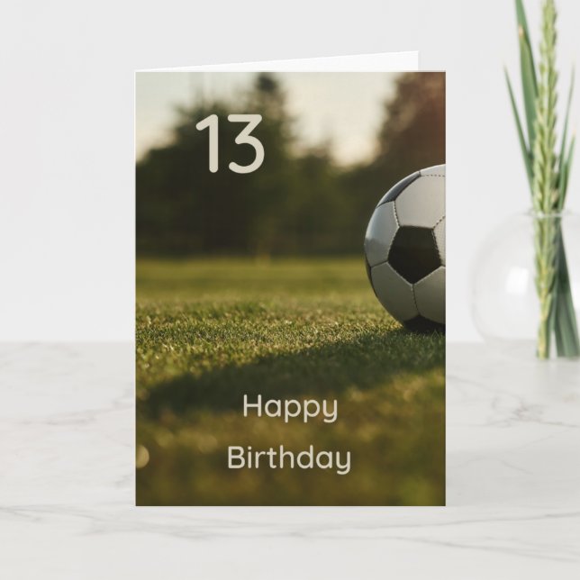 Feliz 13° cumpleaños, tarjeta de felicitación para (Anverso)