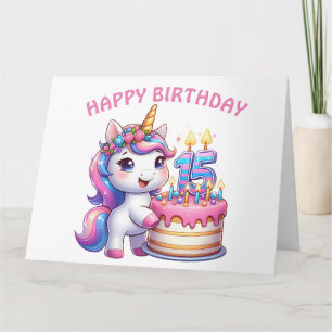 Feliz 15.ª tarjeta de cumpleaños