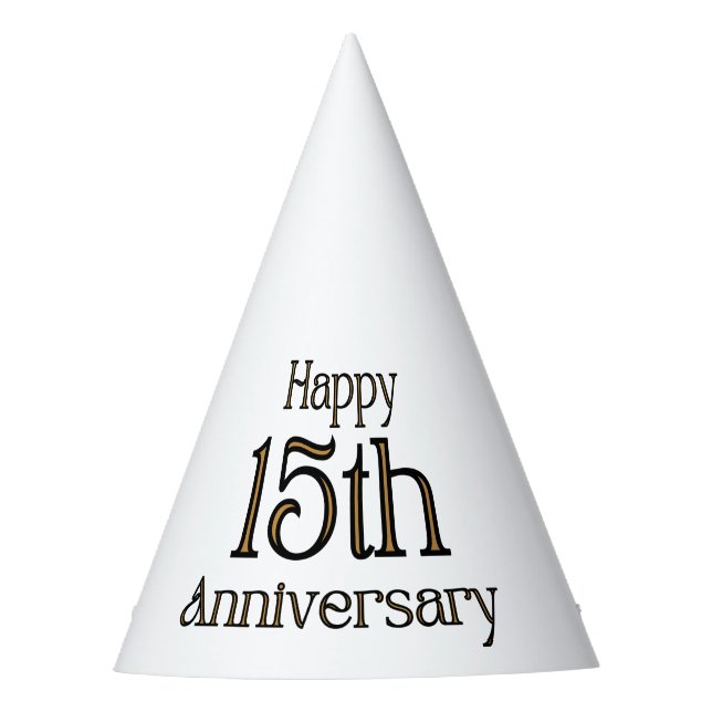 Feliz 15° Aniversario Fiesta Gorra (Anverso)