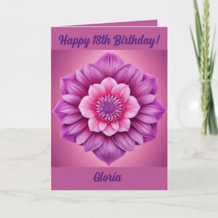 Feliz 18.ª tarjeta de cumpleaños