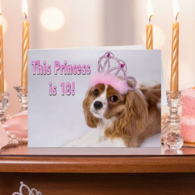 Feliz 18 cumpleaños Cavalier King Charles Card (Subido por el creador)