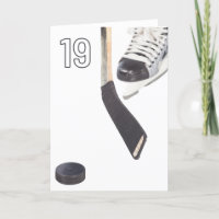 Feliz 19° cumpleaños tarjeta de felicitación de ho