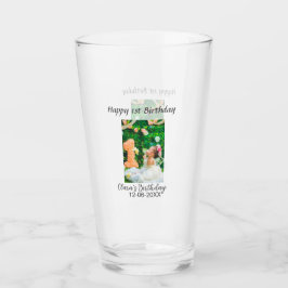 Feliz 1° cumpleaños foto simple y elegante moda