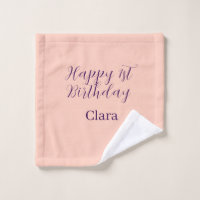 Feliz 1er cumpleaños nombre boho retro naranja púr