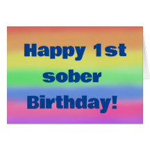 Feliz 1er cumpleaños sobrio