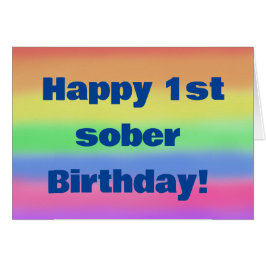 Feliz 1er cumpleaños sobrio