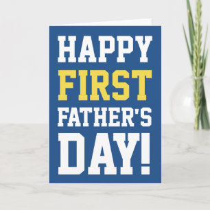 Feliz 1er Día del Padre Tarjeta de felicitación pa