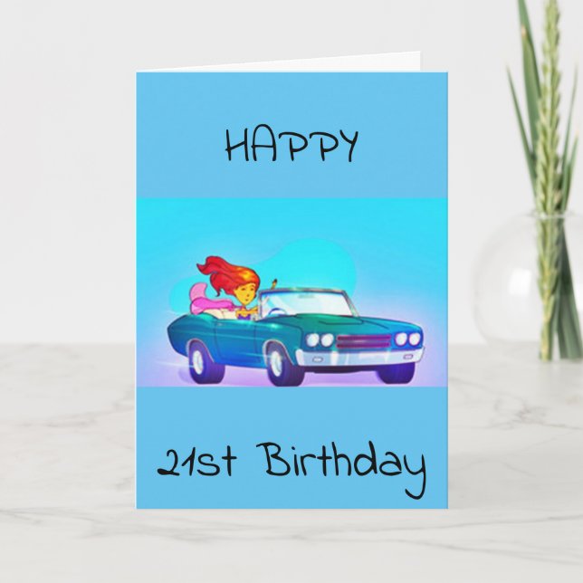 FELIZ **21ª** TARJETA DE CUMPLEAÑOS (Anverso)
