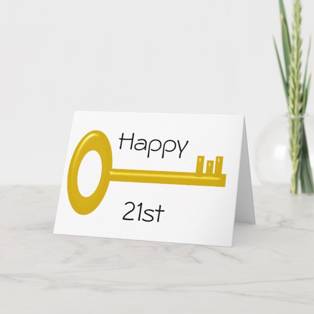 Feliz 21ª tarjeta de cumpleaños (Anverso)