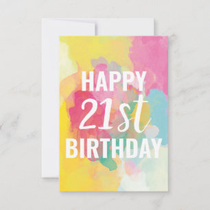 Feliz 21ª Tarjeta de Cumpleaños ("Gradientes de Ac