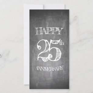 Feliz 25 aniversario en pizarra